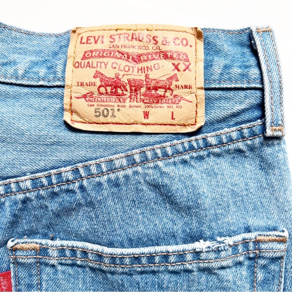 Vintage Levi's 501 Button Fly Shorts - Picture 3 of 7